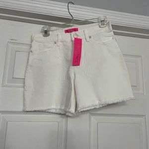 NWT white denim stretch Lilly Pulitzer Shorts